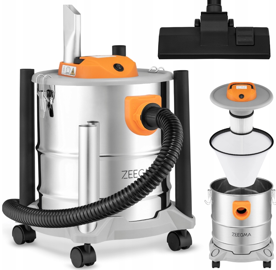 Vysavač 3600 W 20 L Hepa Zeegma Zonder Pro Ash