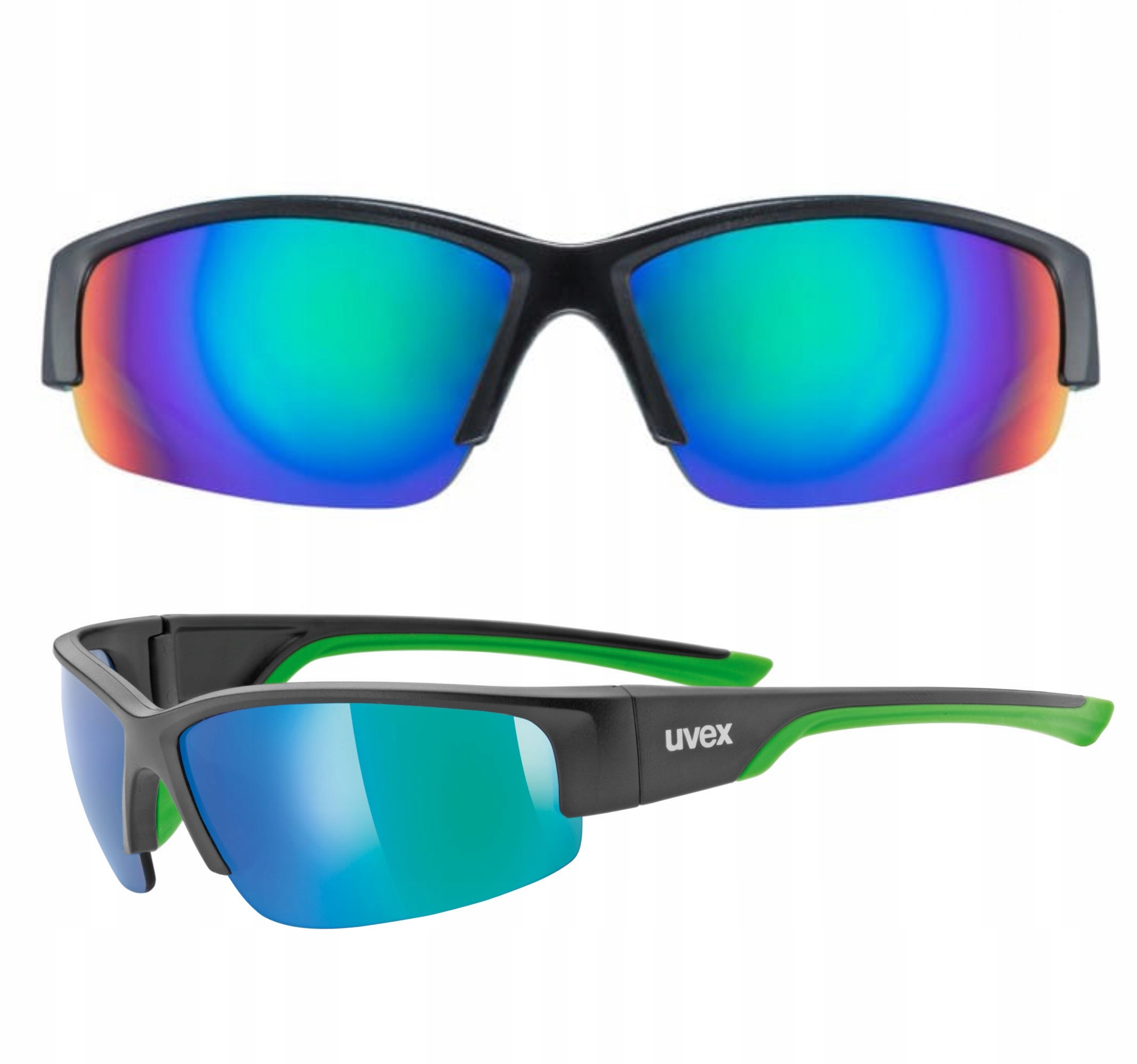 Okulary Sportowe Uvex Sportstyle 215 Mirror Green