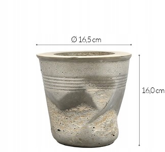 Doniczka z betonu ROTTO - beton architektoniczny Kod producenta ROTTO-01-M