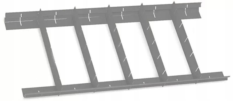 Zestaw przegród krzyżowych 70mm 570x410 do c38