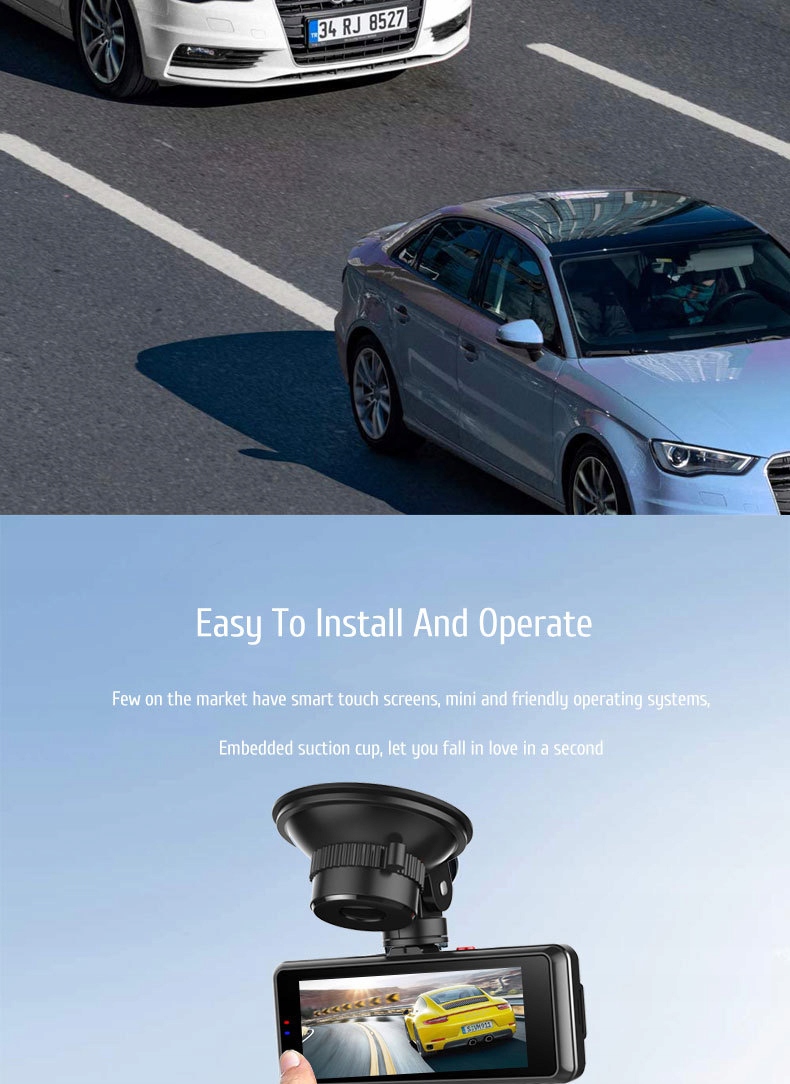 Rejestrator samochodowy Czujnik grawitacyjny Monitor parkowania Marka bez marki