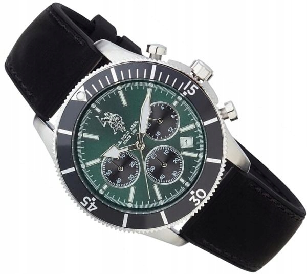 Pánské Hodinky U.s. Polo Assn USP7226GR Argo Chronograf Zelený Ciferník