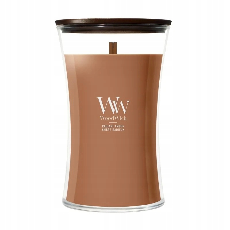 WoodWick Core velká svíčka Radiant Amber dřevěný knot
