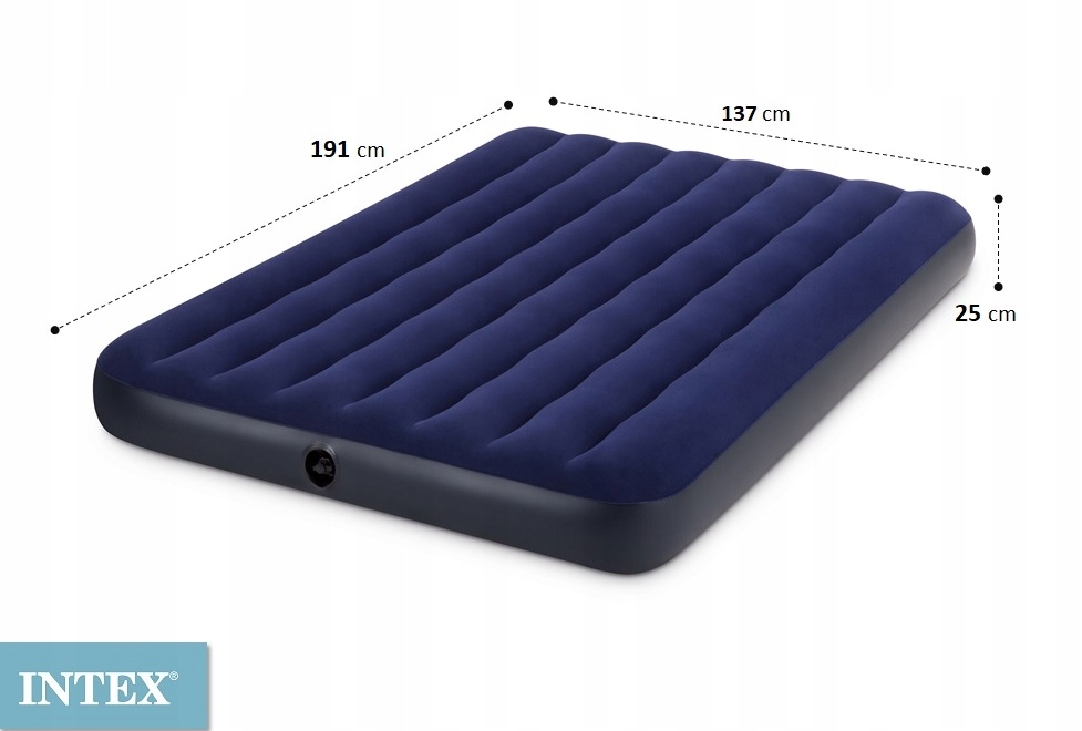 Matrace pro 2 osoby Intex 64758 Nafukovací Velurová 191x137x25 cm K Jezeru I