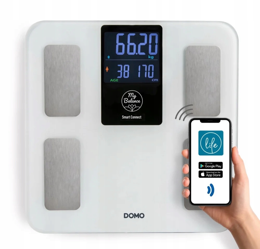 Chytrá osobní váha digitální My Balance Domo DO9305W