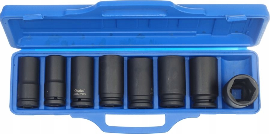 Nárazové nástavce dlhé 3/4 22-38 mm 8 ks 6-hranné