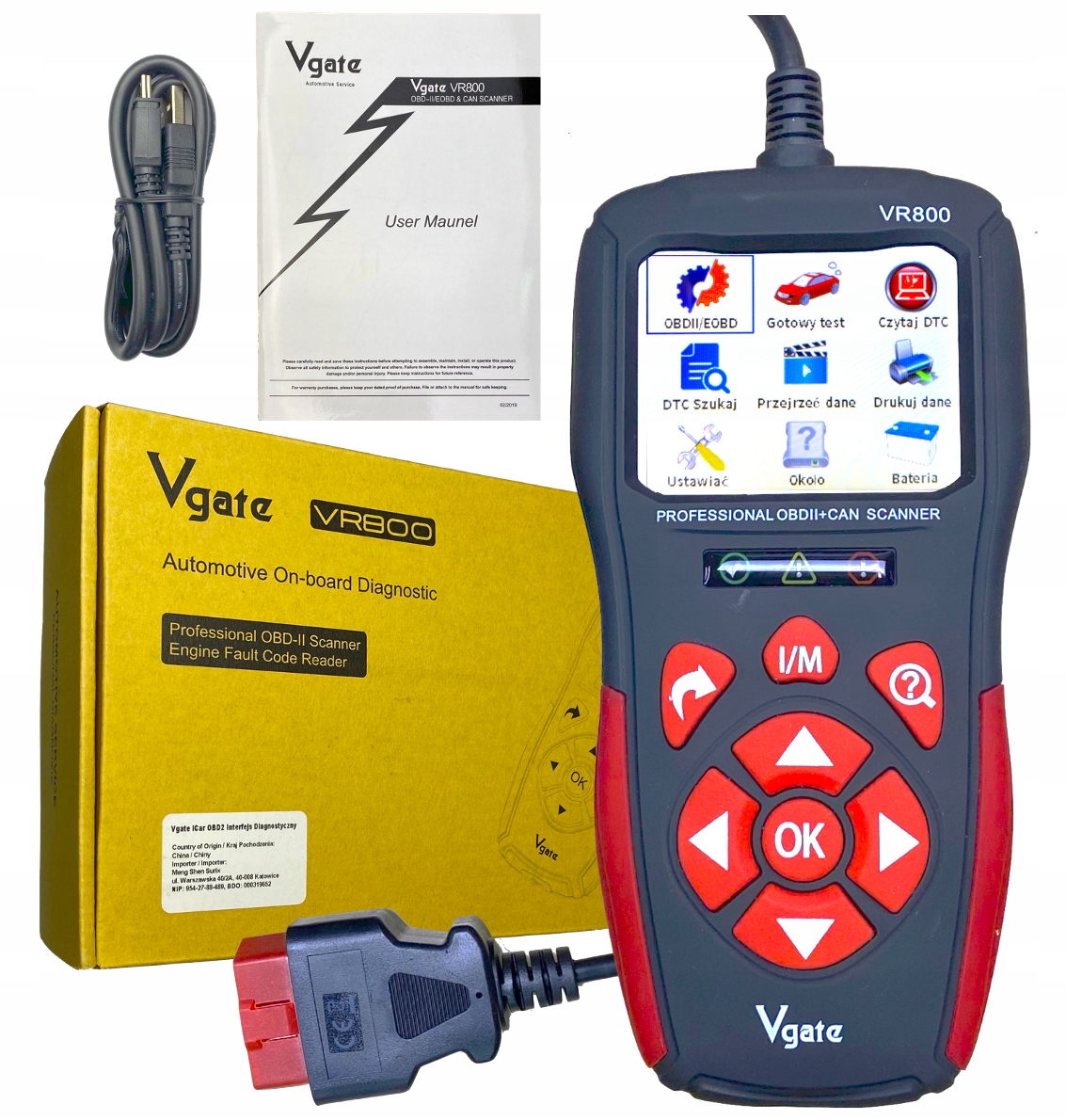Vgate VR800 Komputer Interfejs Diagnostyczny Obd2