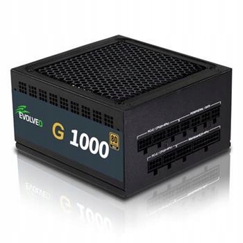 Evolveo G1000 PCIe 5.0, zdroj 1000W, Atx 3.0, 80+ Gold, 90% účinnost, aPFC,