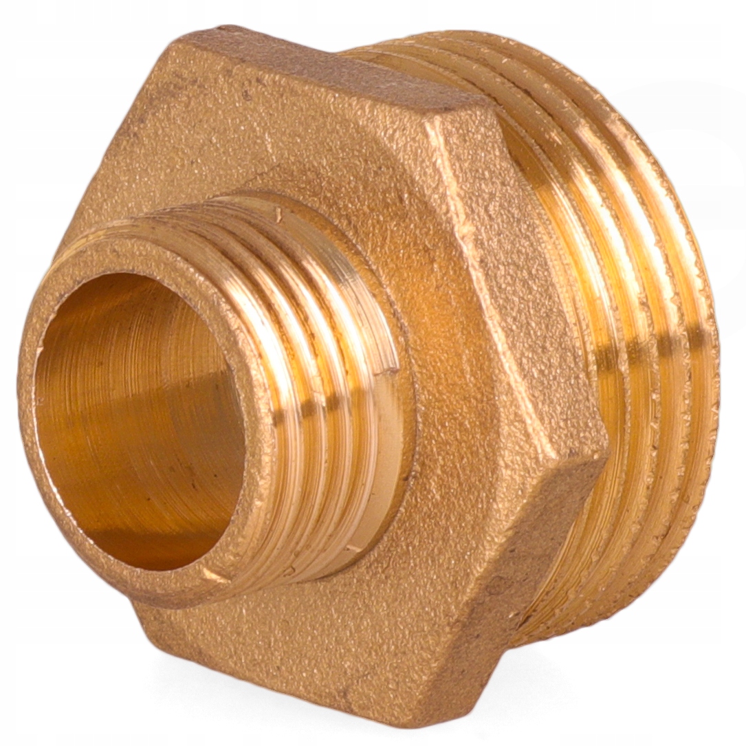 

Nypel Mosiężny Redukcyjny 1/2 x 1/4 " Mosiądz