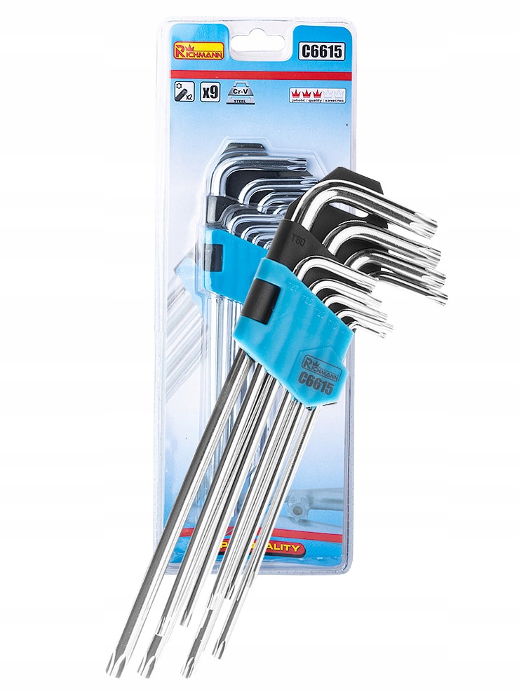 

Klucze Torx Długie T10-T50 9SZT Richmann C6615
