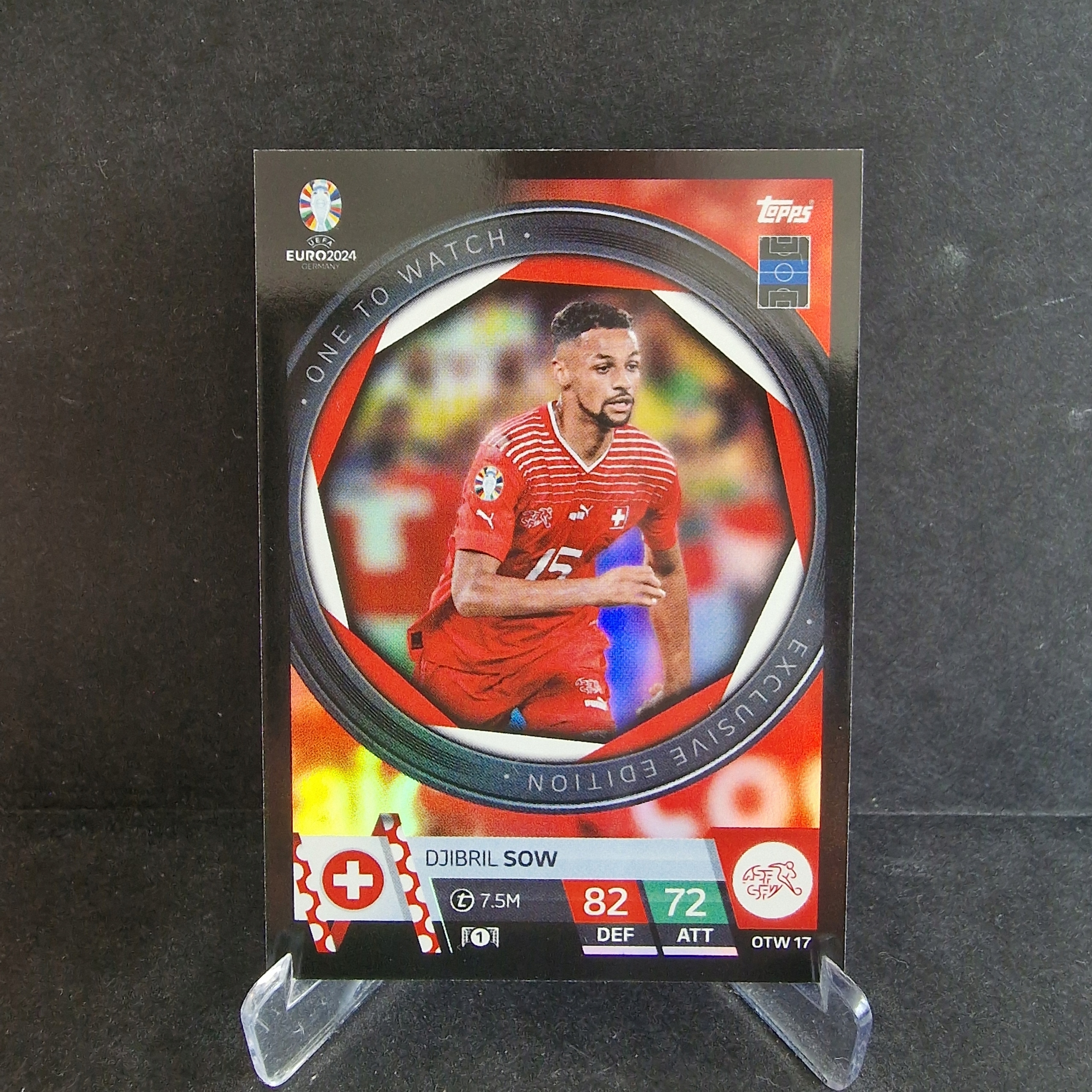 2024 Topps Euro Djibril Sow Szwajcaria One to Watch /GZ26