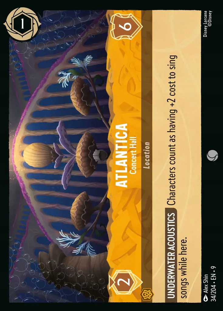 Disney Lorcana Atlantica Concert Hall 9FAB #034