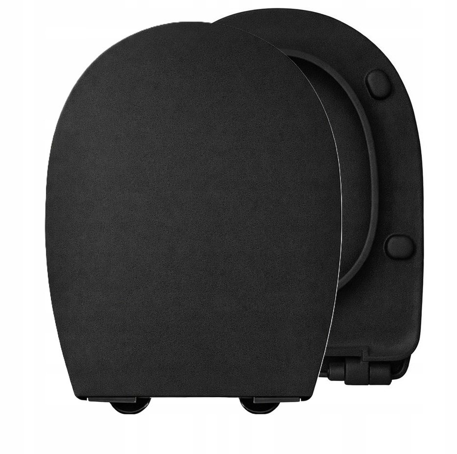 Wc Sedátko S Pomalým Sklápěním Pro Keramiku Roca Carmen, Černá Matná Barva