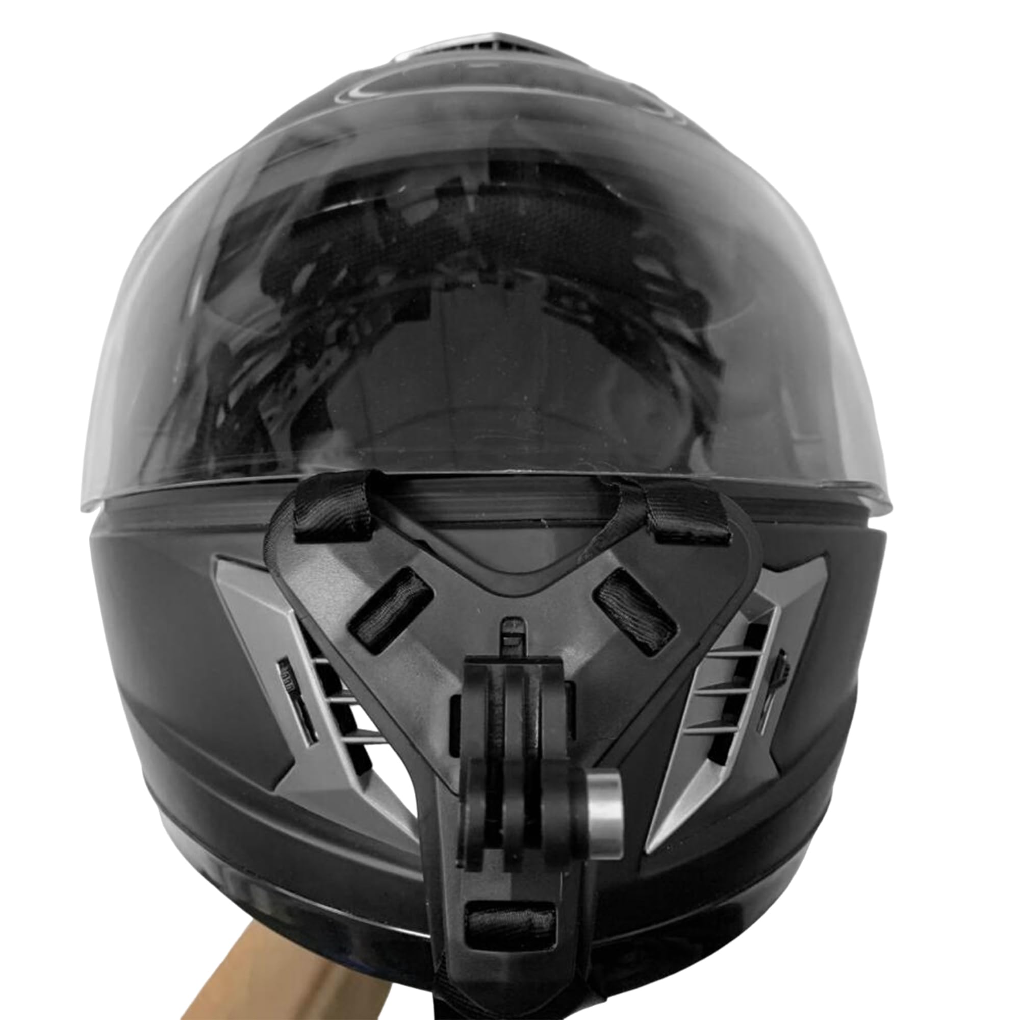 Mocowanie Na Kask Motocyklowy Pod Brodę Do GoPro DJI Czarne BAMYLI — miniatura 6