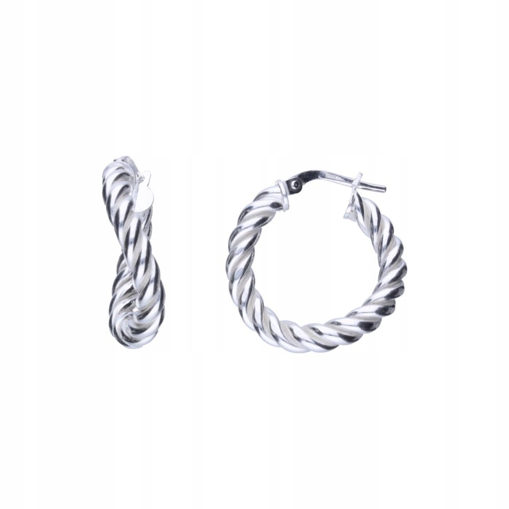 Stříbrné náušnice 925 kroužky 3.75g elegantní 22mm klasické jako dárek