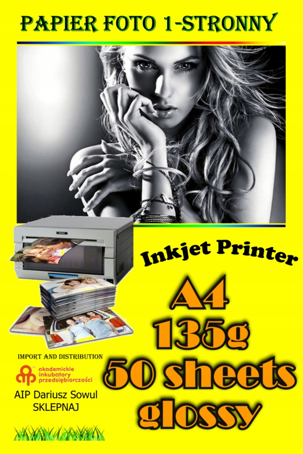 

Papier fotograficzny A4 135 g/m² 50ark. błyszczący