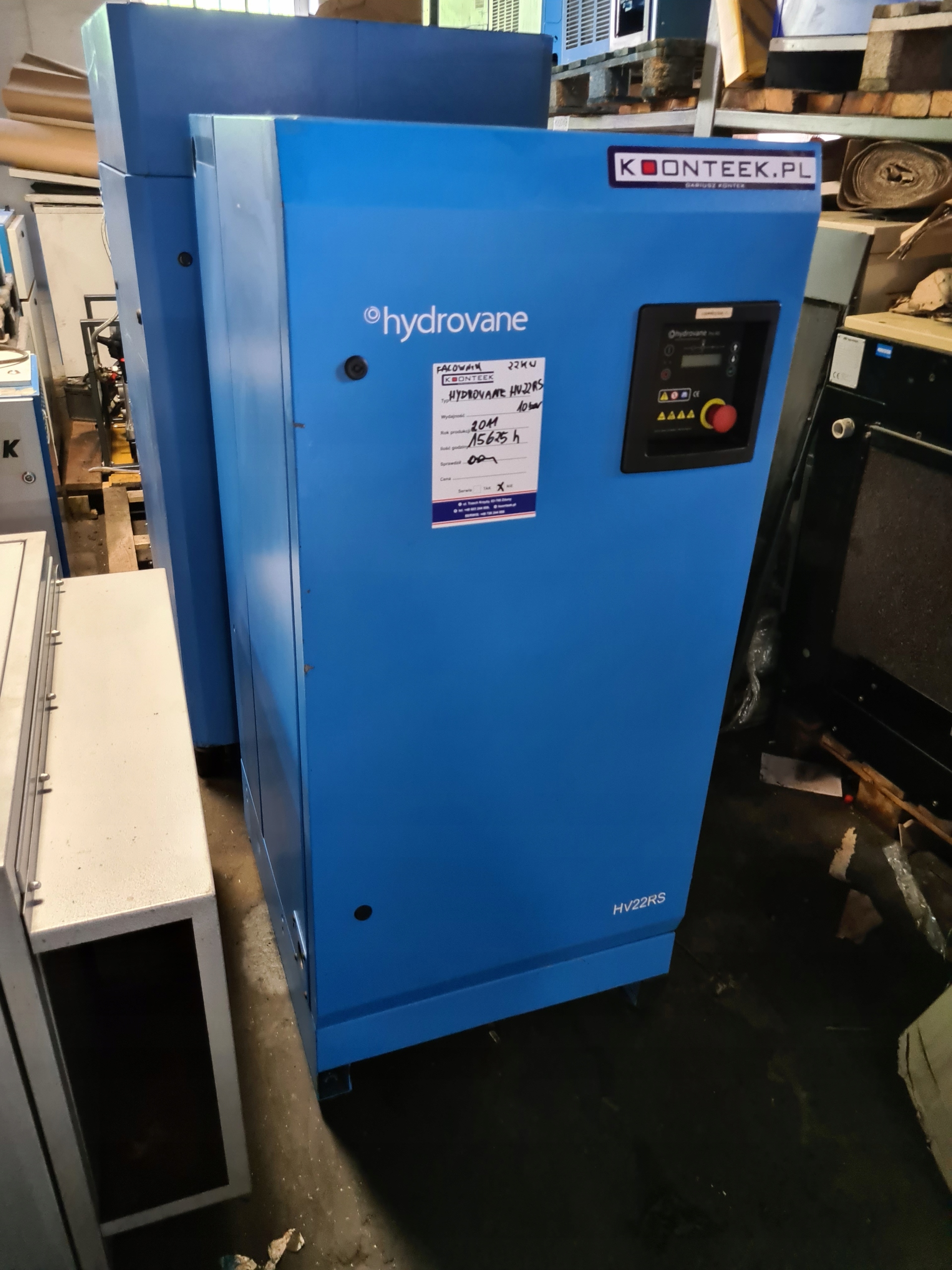 Sprężarka łopatkowa HYDROVANE HV 22 RS, 22 kw