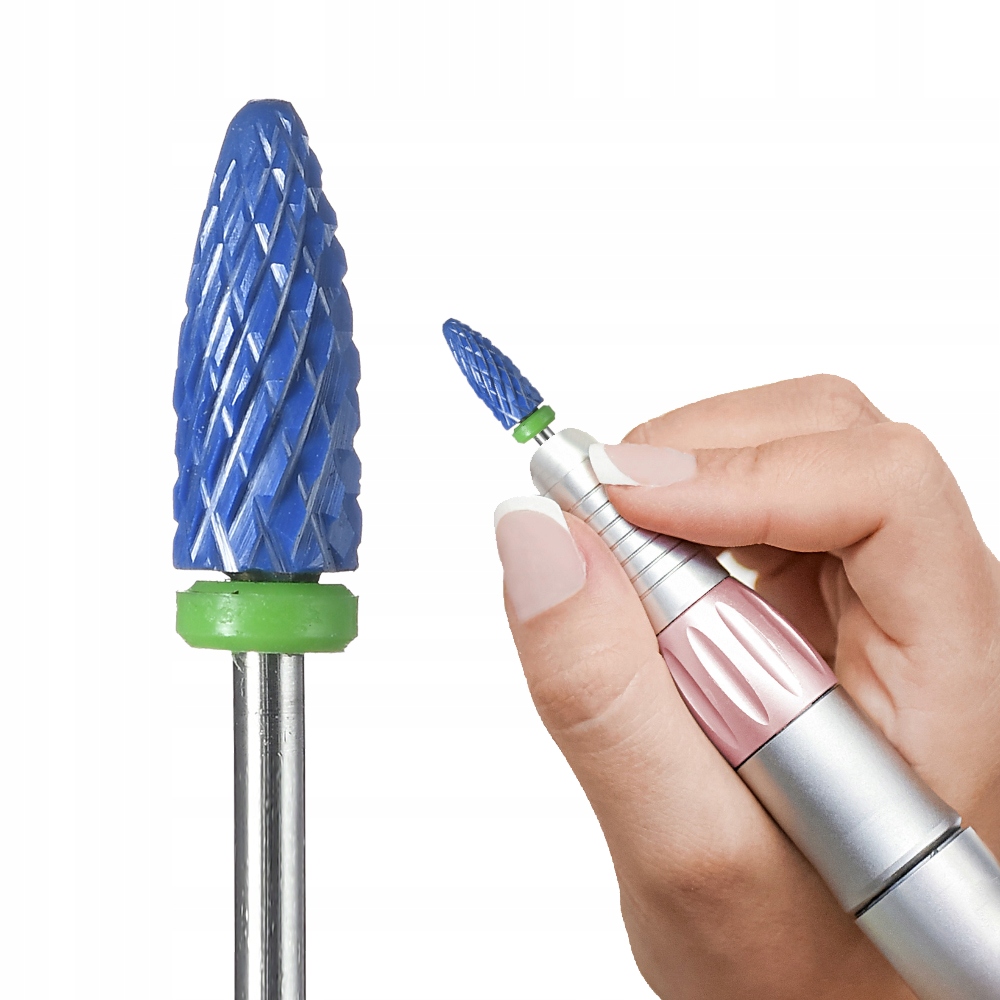 FREZ CERAMICZNY STOŻEK HYBRYDA ŻEL AKRYL OSTRY