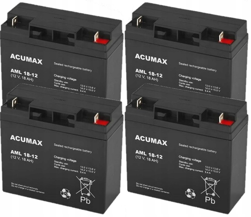 RBC12 RBC 12 #12 ZESTAW AKUMULATORÓW PAKIET BATERII DO UPS APC 4x AML 18-12