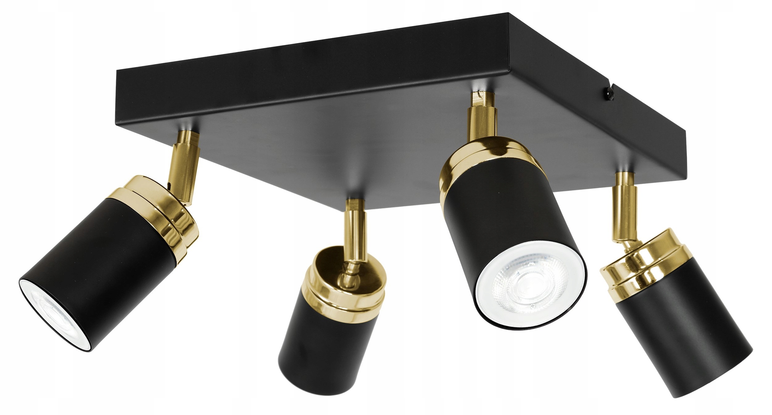 Stropní Svítidlo nastavitelná Spot Reno černá zlatá 4xGU10 moderní obývací pokoj
