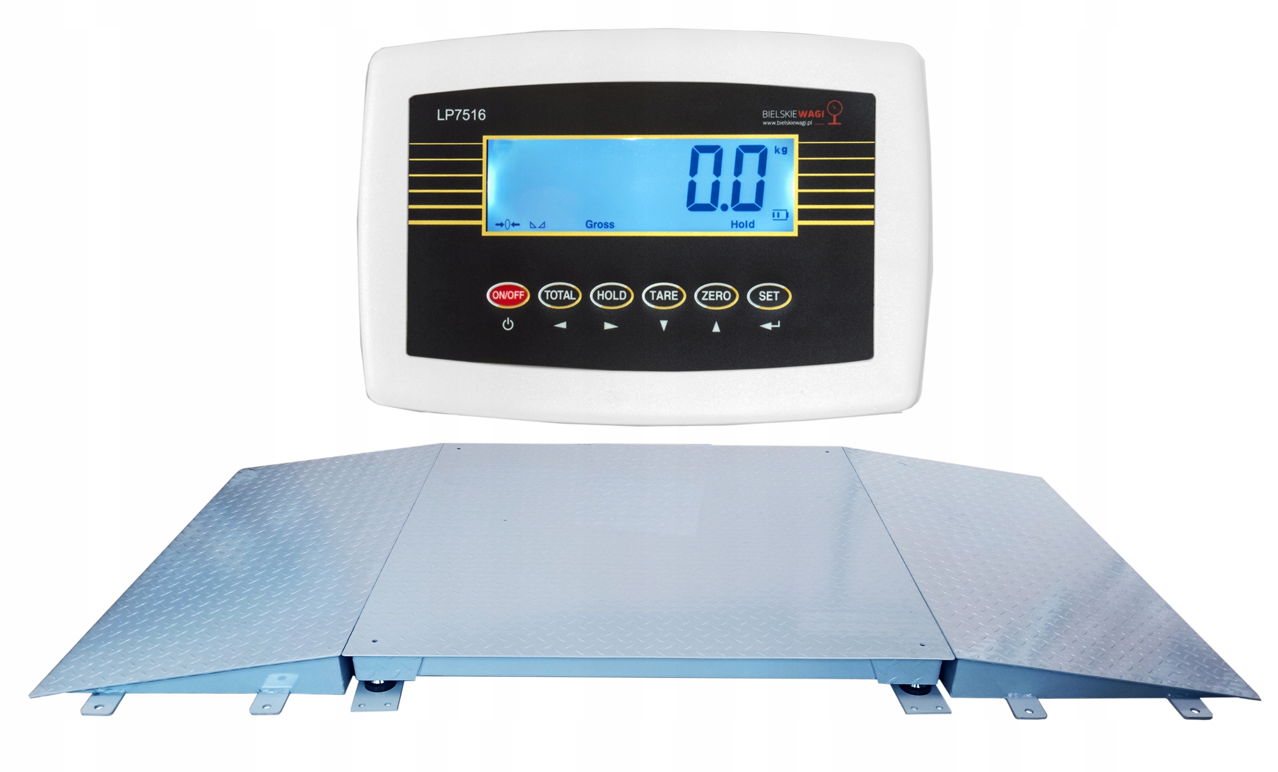 Skladovací Paletová Váha Nájezdová 1,5x2,0m 3t 3000kg Plošinová Velká LCD