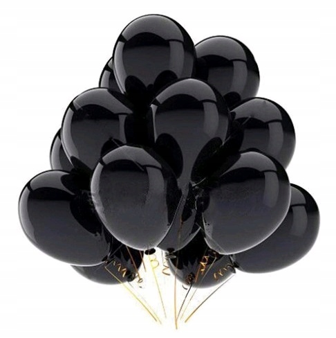 

Balony czarne metaliczne na Sylwestra urodziny 100