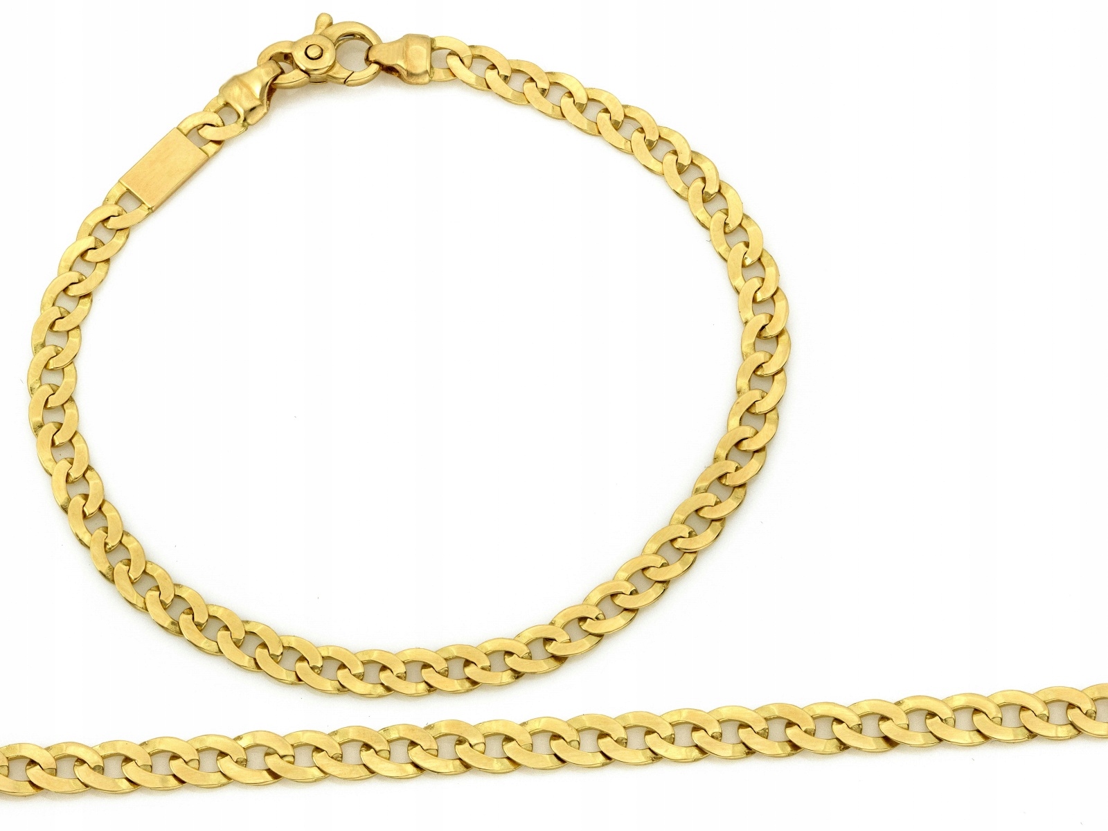 Zlatý náramek 585 silný pancíř pro muže r21 Pancer bez zirkonu 7.57 g