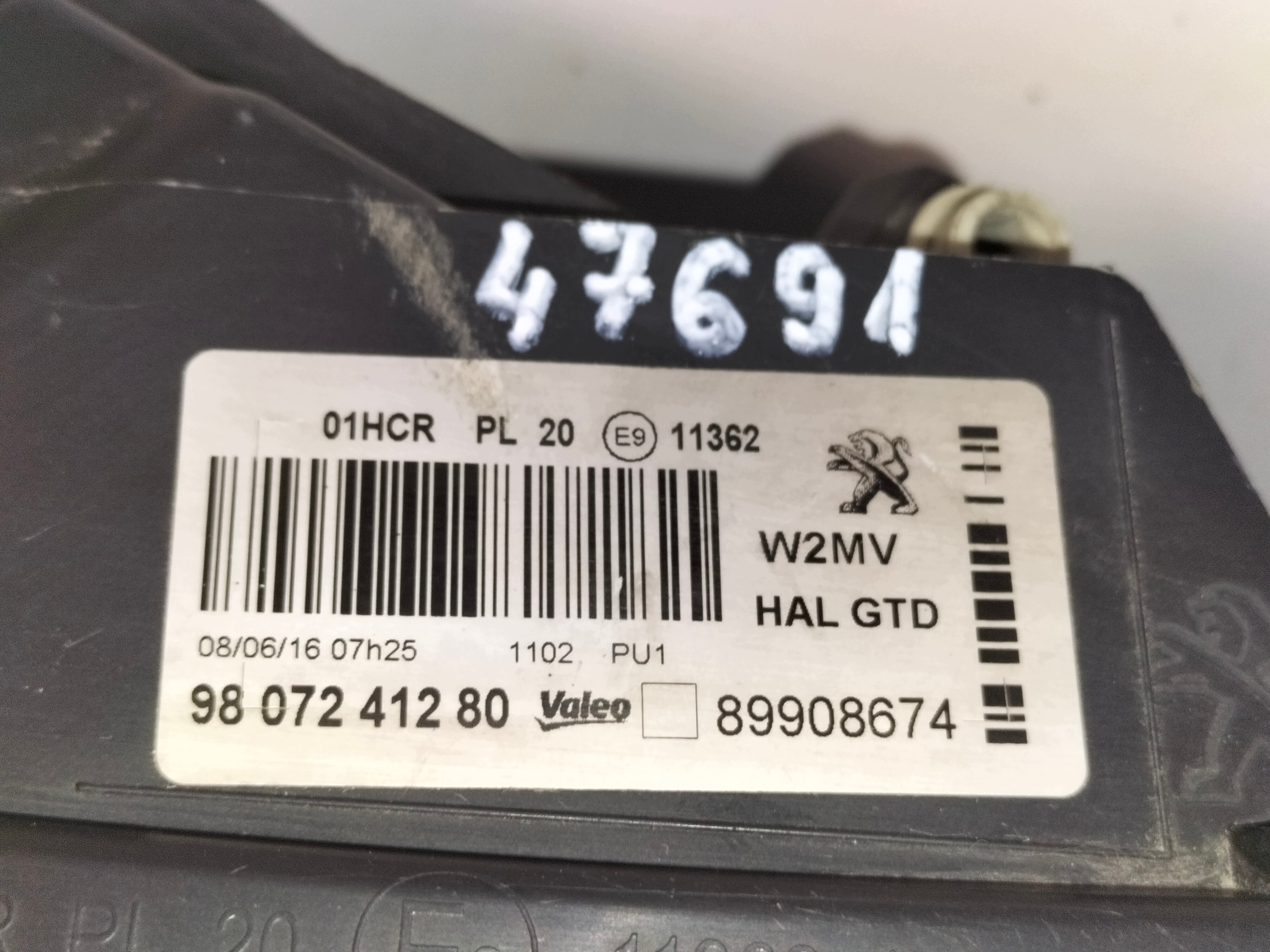 light front reflektor left PEUGEOT 508 and LIFT 14-18