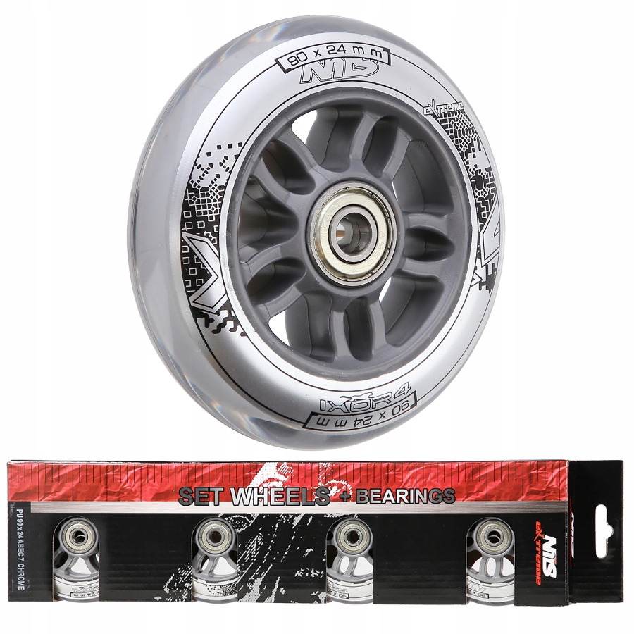

Kółka Do Łyżworolek Rolek Nils 90MM 82A ABEC-7