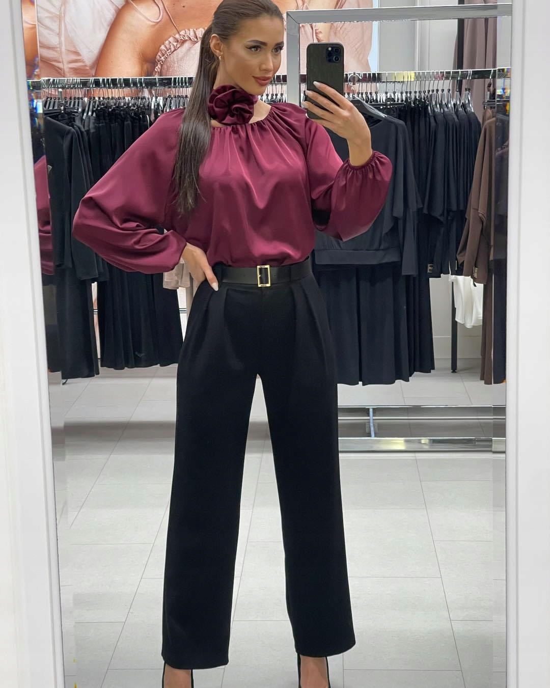 Šedé kalhoty Model 0884 Lalous velikost S
