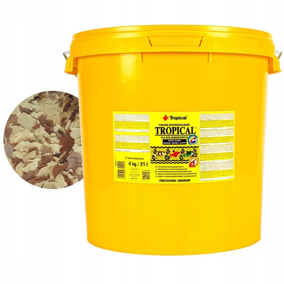 Levně Tropical 21L kbelík 4kg krmivo ryby