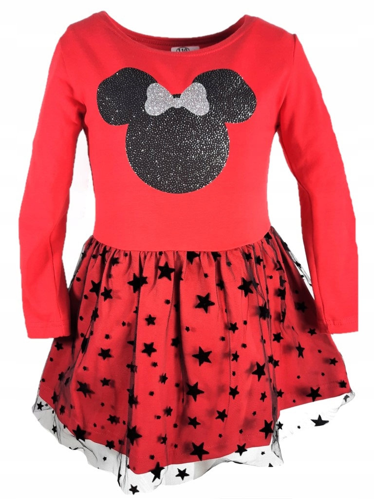 

Tiulowa sukienka z długim rękawem 92 Minnie