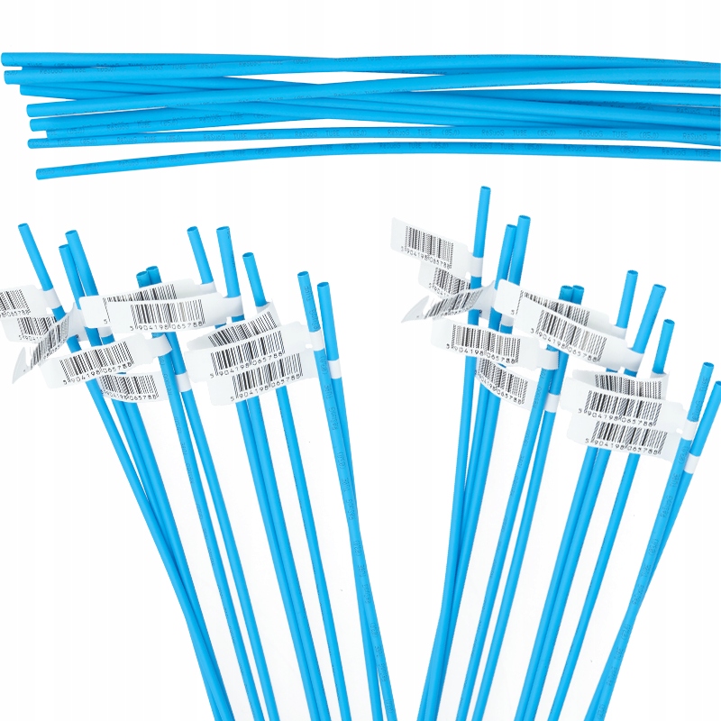 Rurka rurki termokurczliwa 2,5mm x 1m 2:1 niebieska 10 szt zestaw komplet