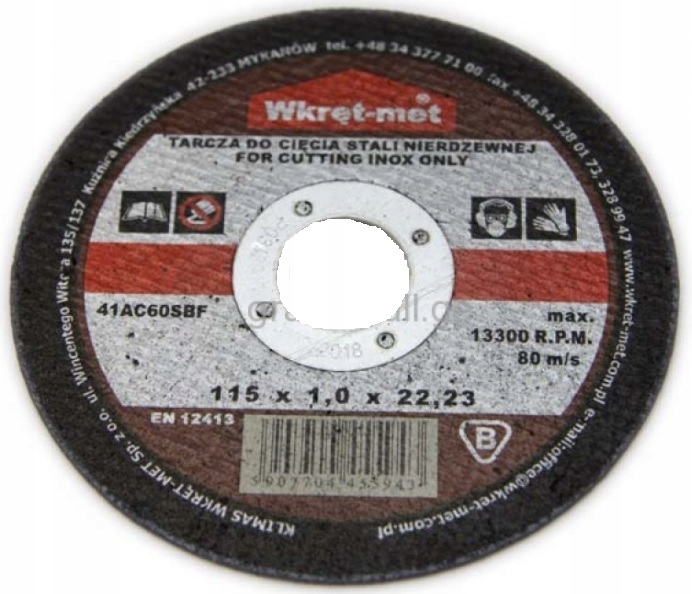 

Tarcze Do Metalu 115*1*22