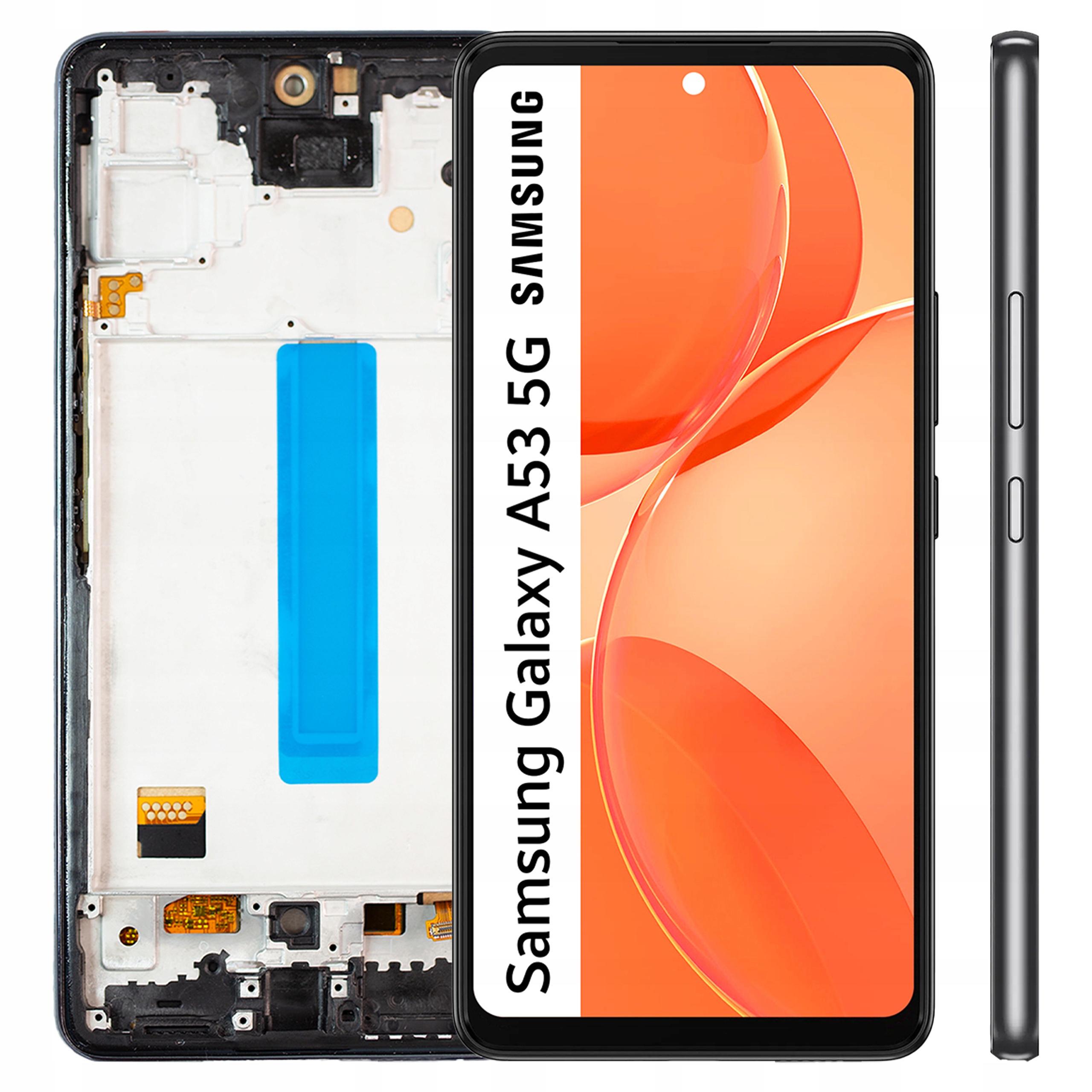 Incell pro Samsung Galaxy A53 5G LCD Displej Černý Dotyk Rámeček Černý