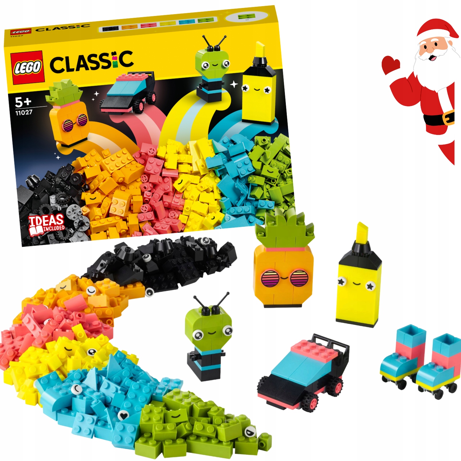 Lego Classic 11027 Kreatywna Zabawa Neonowymi Kolorami Dla Dzieci