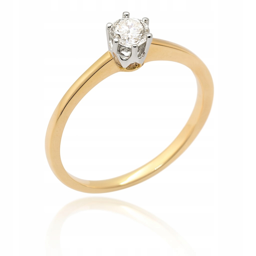 Prstýnek Au 585 s diamantem R09914YW/0.24CT vel.13