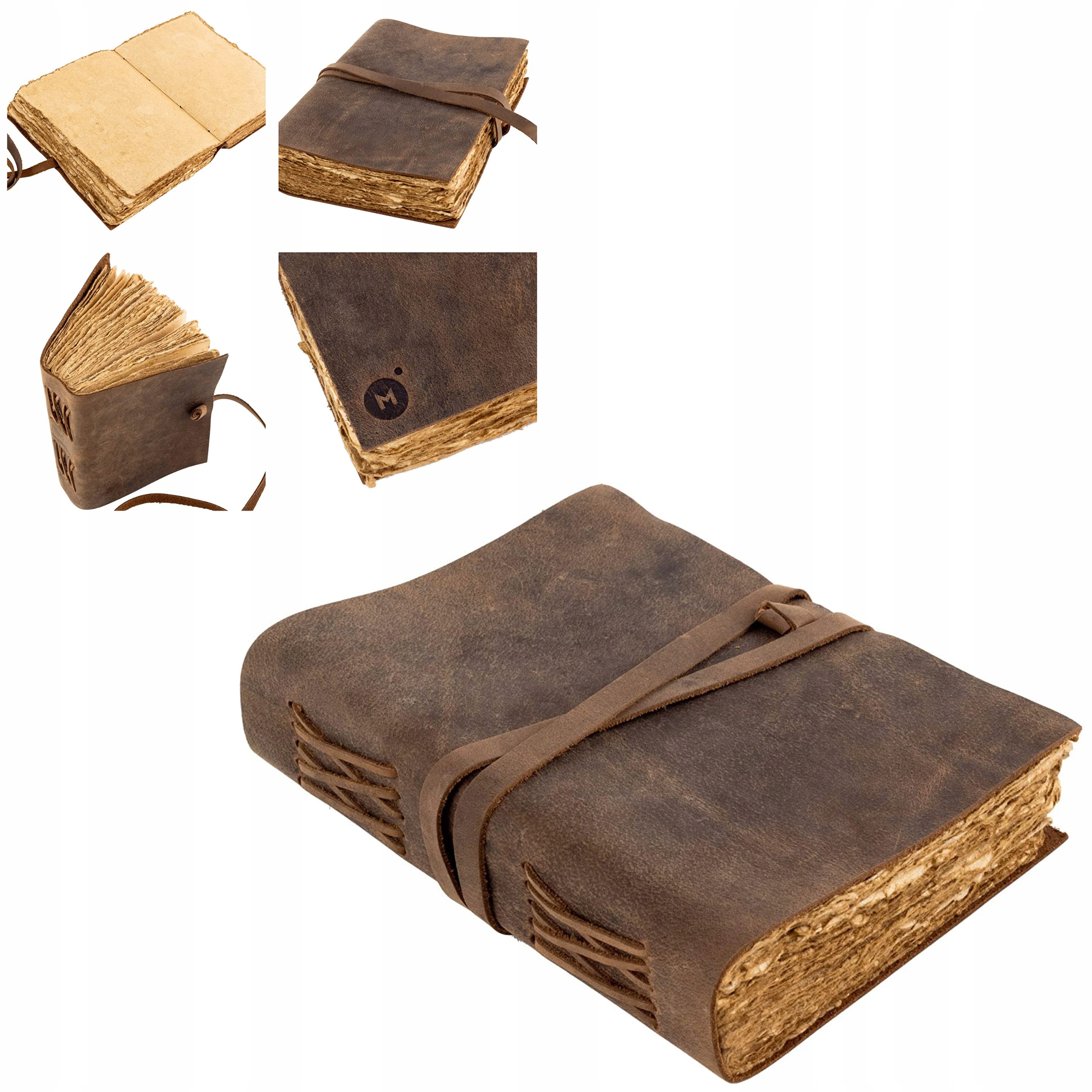 NOTATNIK VINTAGE NOTES SKÓRZANY STYLU RETRO STARY