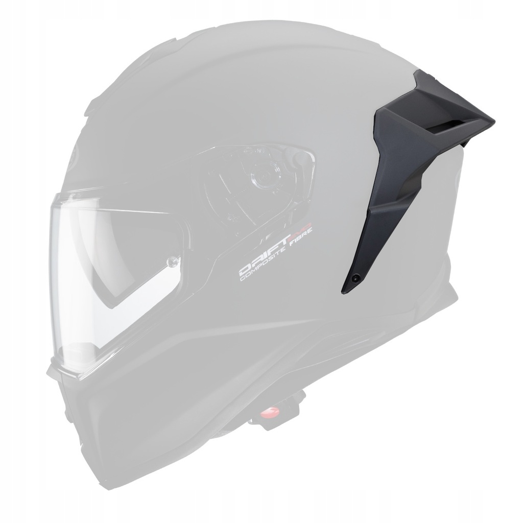 CABERG TYLNY SPOILER DO KASKU DRIFT EVO CZARNY MAT