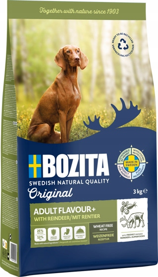 Levně Bozita Original Adult Flavour Plus Suché Krmivo pro psa Kuře 3 kg