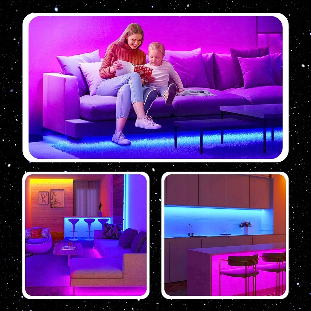 TAŚMA LED RGB 5m LISTWA LEDY WODOODPORNE KOLOROWE NEONY Z PILOTEM 12V Klasa ochronności II