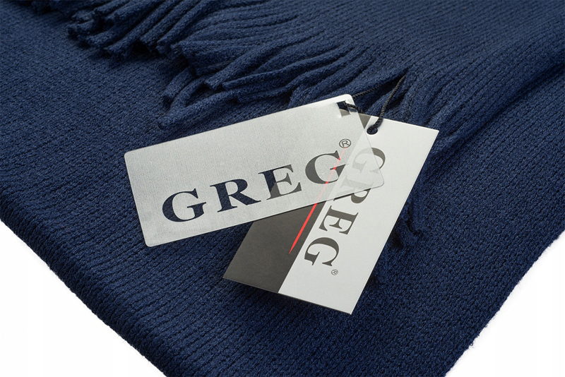 GRANATOWY GŁADKI Szalik Szal Zimowy MĘSKI AF48 Rodzaj szal