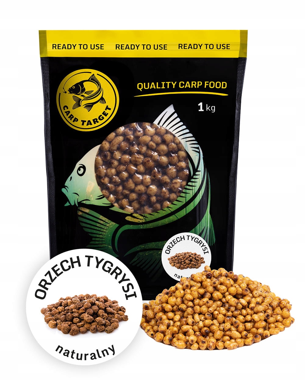 Orzech Tygrysi 8-16mm Gotowa Zanęta Wędkarska 1 kg Carp Target