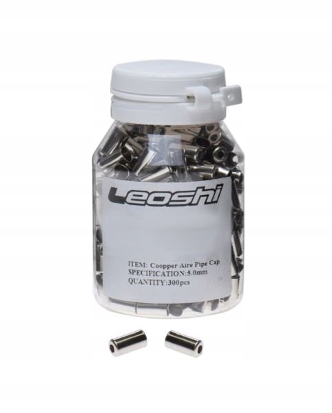 Końcówka pancerza hamulca 300szt stal srebrne