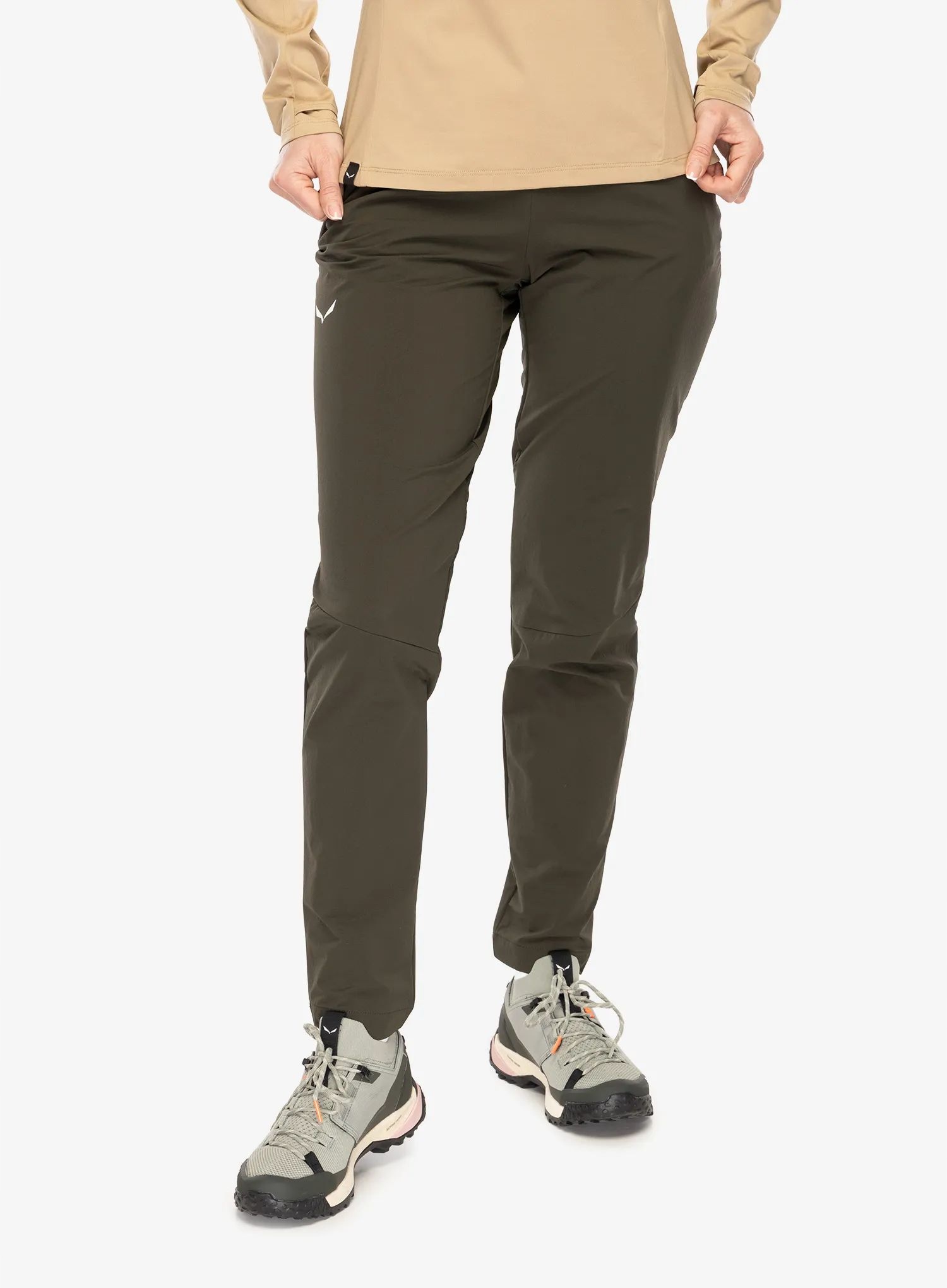 Dámské softshellové kalhoty Salewa Pedroc 5 Dst Pant tmavě olivová 38 (M)