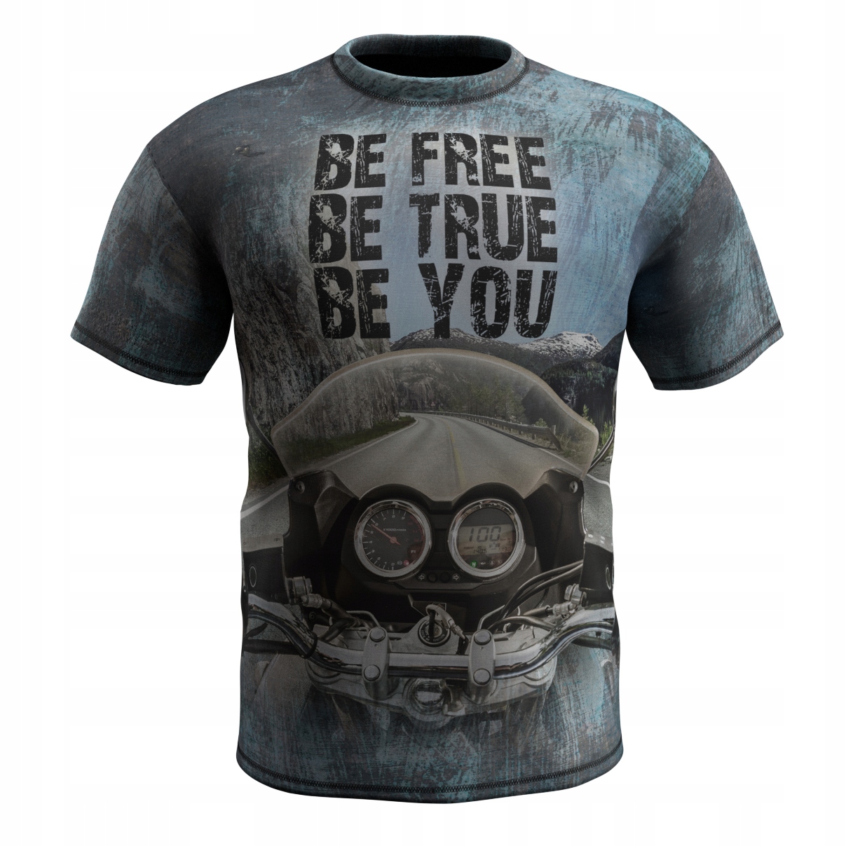 KOSZULKA prezent dla motocyklisty BE FREE BE TRUE