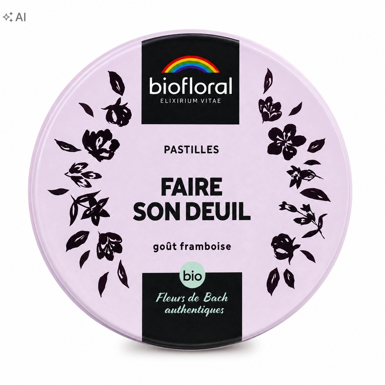 Biofloral Faire Son Deuil Bio málna ízű tabletta 50 g 165 db