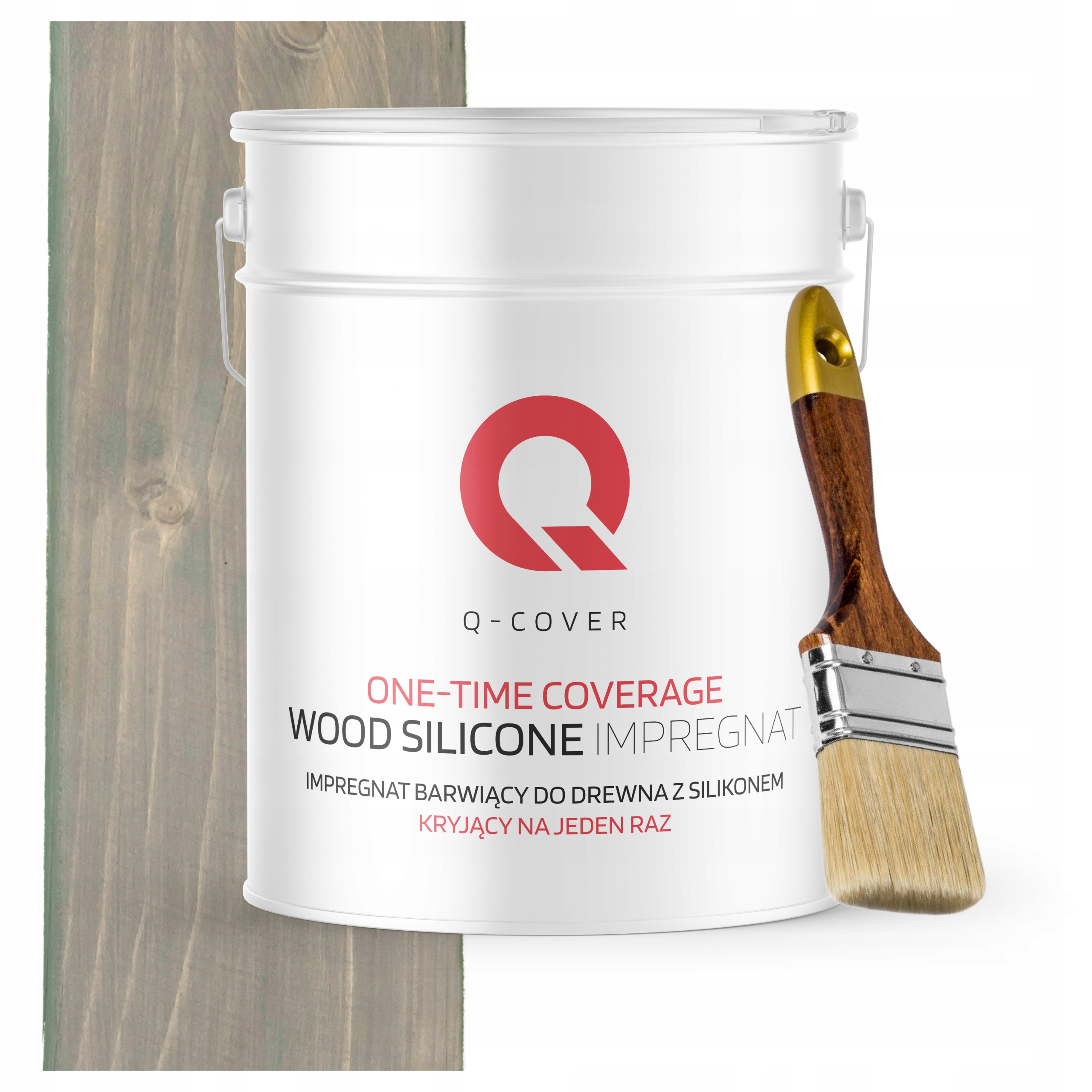 Barva Impregnát na dřevo Ochrana a barva 10L Tmavá šedá Štětec