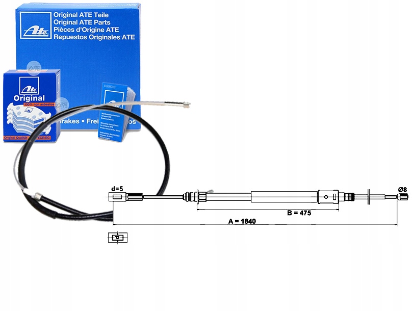 24.3727-0335.2 - Кабель ручного тормоза CITROEN C5 II 2.0 HDi (RCRH