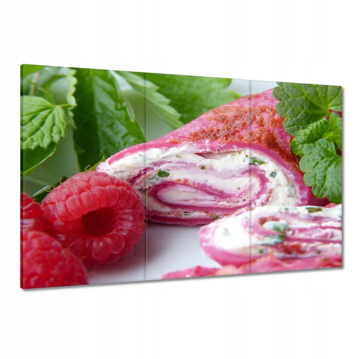 Obrazy 120x80 Malinový dort jako dezert